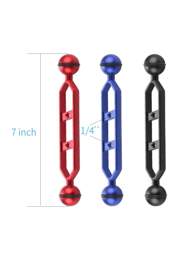 XINTE CNC Aluminum Alloy Diving Photography Fill Light Arm Accessories Ball Head Lamp Arm 5/7/9/11 Inch-Color:7-inch-Black  - Image 3