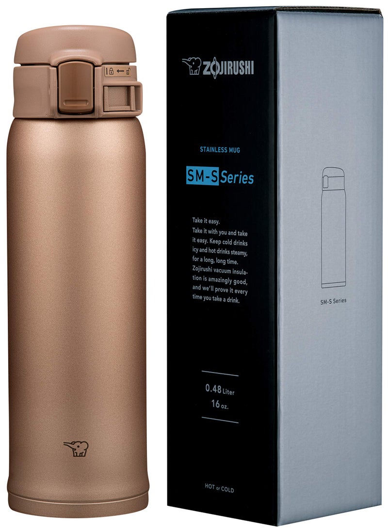 Zojirushi SMSR48ENM Stainless Mug, 16-Ounce, Matte Gold - Image 2