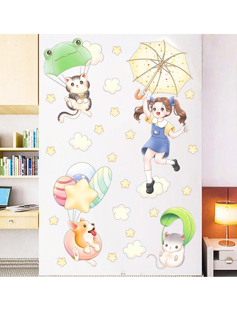 Bluejw Lovely Cartoon Wall Stickers Perfect For Kids' Bedrooms BathroomAnd Nurseries - Image 1