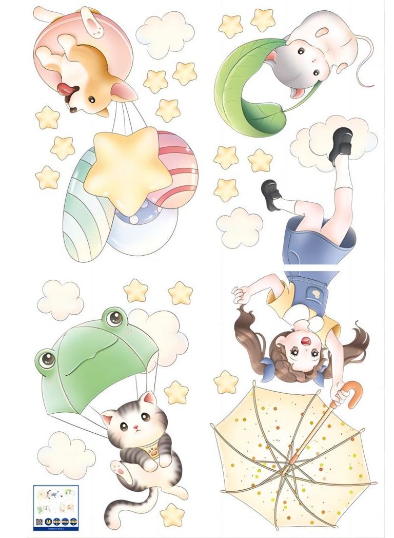 Bluejw Lovely Cartoon Wall Stickers Perfect For Kids' Bedrooms BathroomAnd Nurseries - Image 2