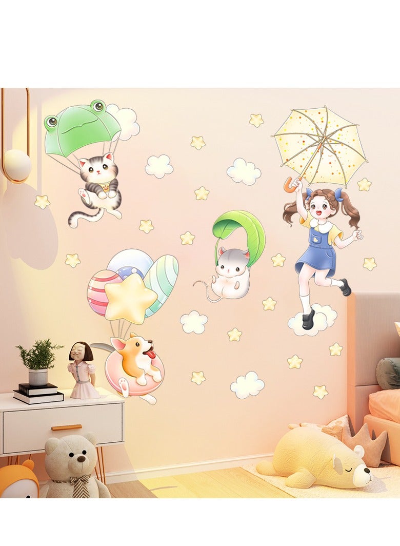 Bluejw Lovely Cartoon Wall Stickers Perfect For Kids' Bedrooms BathroomAnd Nurseries - Image 3
