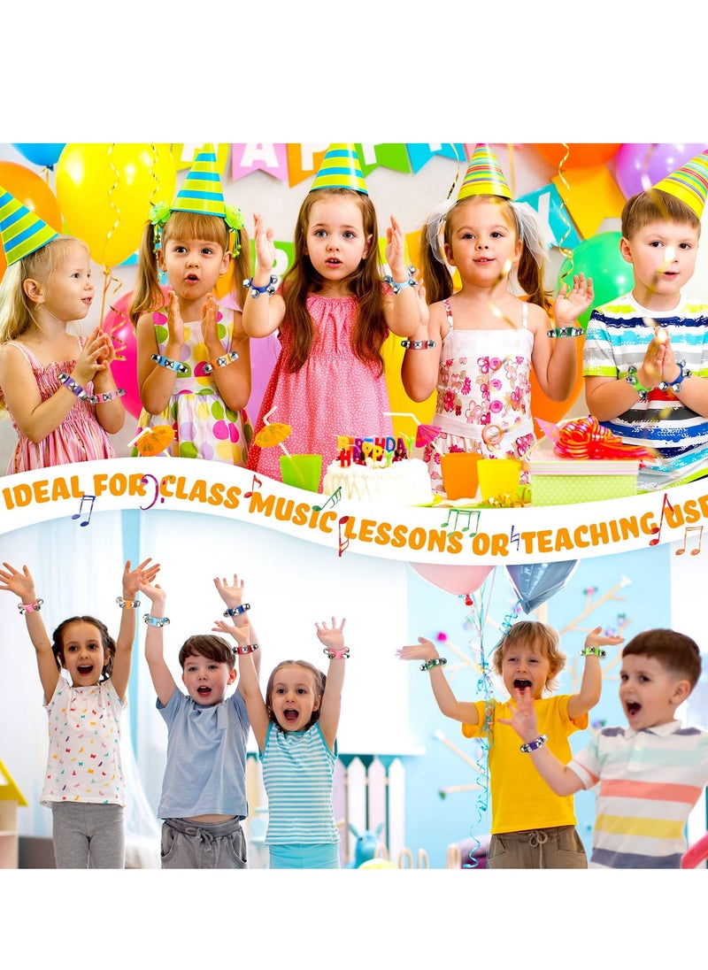 null - 12PCS Musical Instruments Set: Hand Bells, Wrist Bands, Egg Shakers and Jingle Bells for Kids' Parties and Band Activities - Image 1
