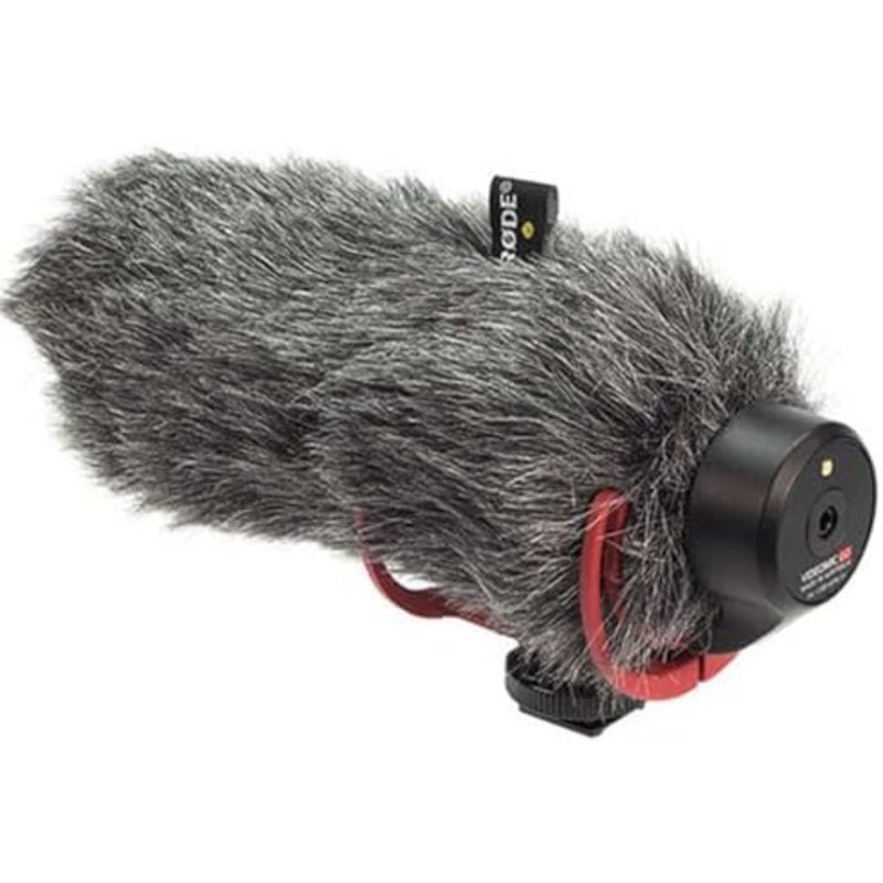 غطاء شاشة أمامية لجهاز VideoMic GO، غطاء صناعي من الفراء، تغطية معدنية للتصوير في الاستوديو، قليل الضوضاء الأسود - Image 2