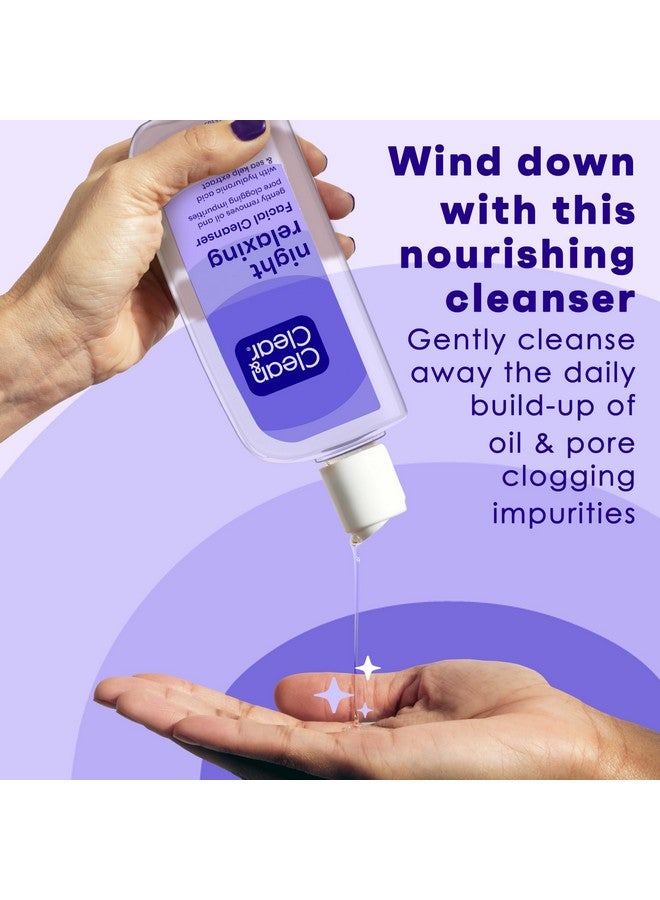 Clean & Clear Night Relaxing Deep Cleaning Face Wash 8 Fluid Ounce - Image 3