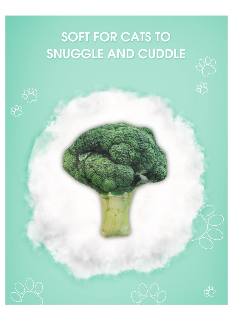 SYOSI Catnip Cats Toys for Indoor 7Pcs Plush Cat Chew Toy for Kittens Bite Resistant Filled Realistic Food Shapes Cat Teething Toy Promote Cat Exercise - Image 5