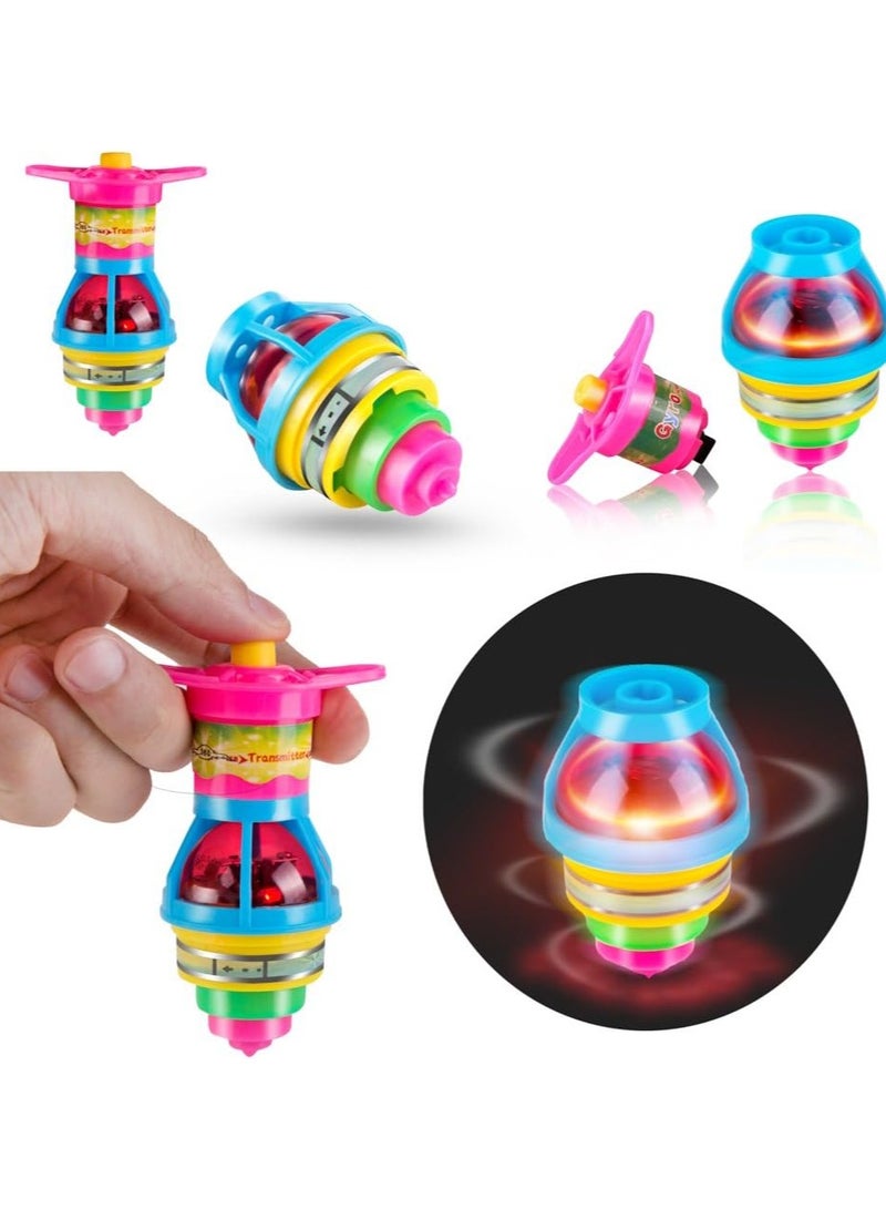 REZZOSS New Rezzoss 12pcs Flashing Gyro Spinner, LED Light Up Flashing Spinning Tops with Gyroscope, Motion Colorful Spinning Tops for Kids, Novelty Goodie Bag Fillers Gifts Stuffers for Birthday Party Favors - Image 5
