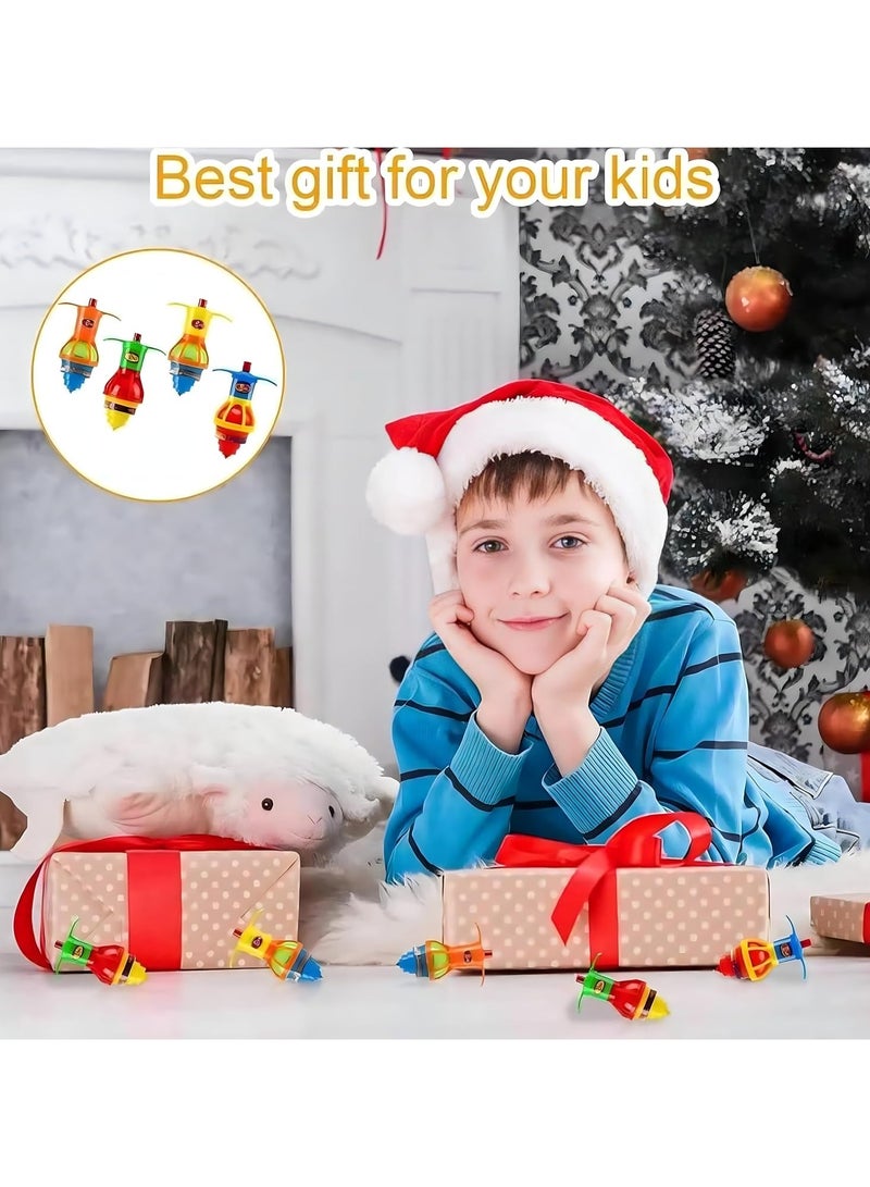 REZZOSS New Rezzoss 12pcs Flashing Gyro Spinner, LED Light Up Flashing Spinning Tops with Gyroscope, Motion Colorful Spinning Tops for Kids, Novelty Goodie Bag Fillers Gifts Stuffers for Birthday Party Favors - Image 2