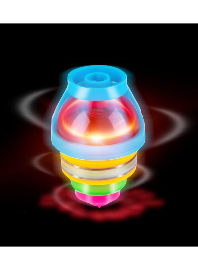 REZZOSS New Rezzoss 12pcs Flashing Gyro Spinner, LED Light Up Flashing Spinning Tops with Gyroscope, Motion Colorful Spinning Tops for Kids, Novelty Goodie Bag Fillers Gifts Stuffers for Birthday Party Favors - Image 4