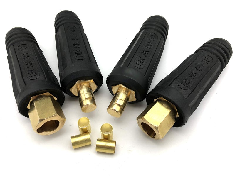 KINGQ Welding Cable Quick Connector Pair DINSE-Style 300Amp-400Amp (#1-2/0) 50-70 SQ-MM 2-set - Image 1