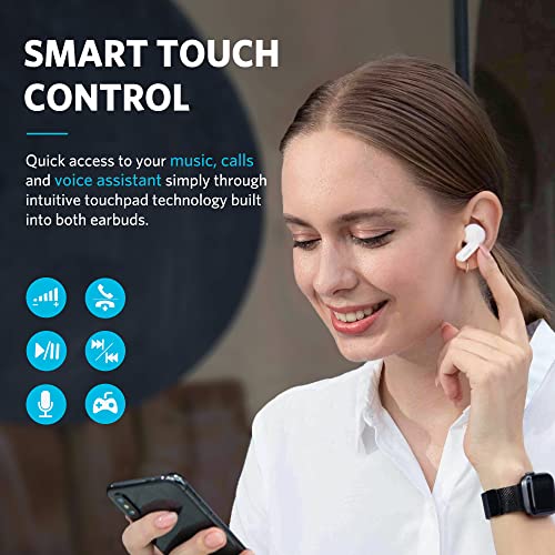 Earfun Air Wireless Earbuds, [What Hi-Fi Awards] Bluetooth Earbuds With 4 Mics, Sweatshield Ipx7 Waterproof, Game Mode, Wireless Charging, Deep Bass, Usb-C Fast Charge, 35Hrs, White - In Ear - Image 5