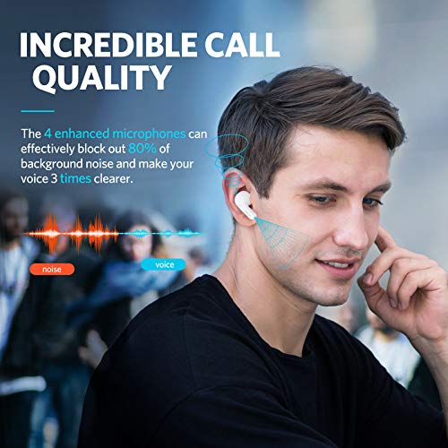 Earfun Air Wireless Earbuds, [What Hi-Fi Awards] Bluetooth Earbuds With 4 Mics, Sweatshield Ipx7 Waterproof, Game Mode, Wireless Charging, Deep Bass, Usb-C Fast Charge, 35Hrs, White - In Ear - Image 2