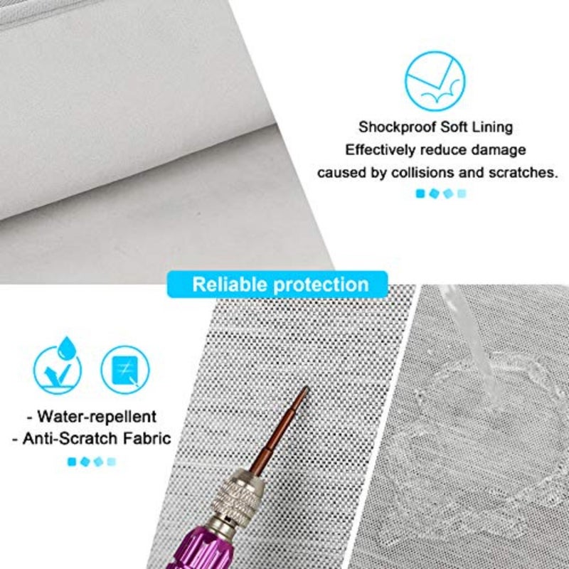 حافظة كمبيوتر محمول مقاس 13 بوصة لجهاز MacBook Air M5 A3449 2026، M4 A3240 2025، M3 A3113، M2 A2681، M1 A2337، 13 بوصة MacBook Neo A18 Pro A3404 (2026)، 13 بوصة iPad Air M4/iPad Pro M5 - Image 4