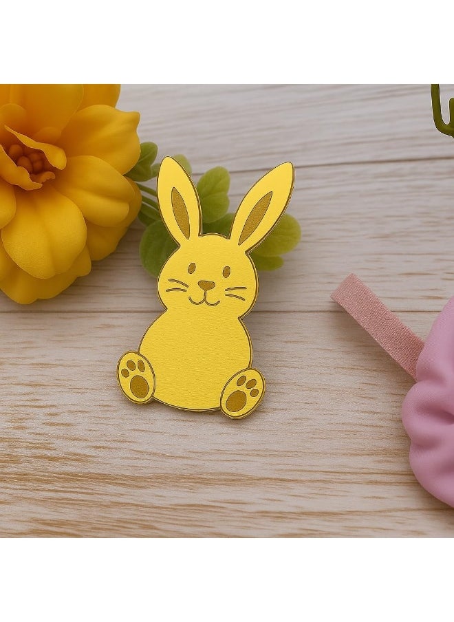 Horoof Home Horoof Home® Personalized Gold Acrylic Easter Bunny Tag 