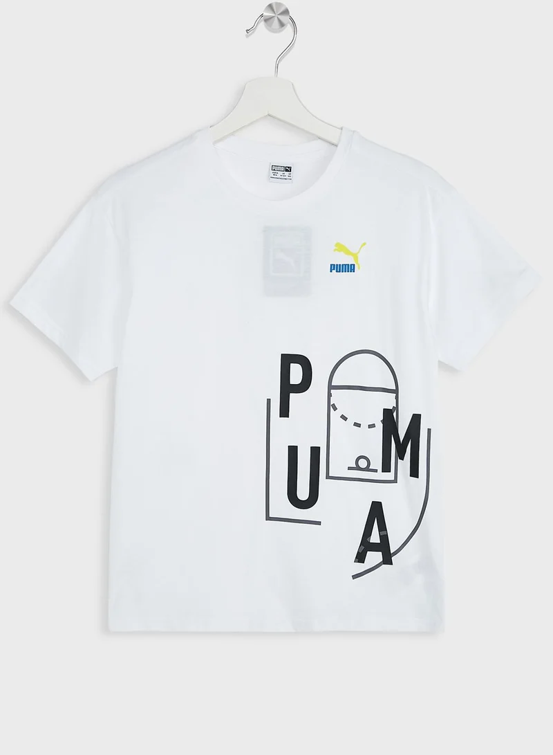 PUMA Kids Classics Ftr Baller Logo T-Shirt