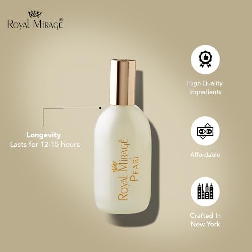 Royal Mirage Pearl Eau de Cologne | Long-Lasting Perfume for Women | Fresh & Elegant Fragrance | Bergamot, Honey & Sandalwood Notes | Versatile Everyday Wear | Gift for Woman | 120ml - Image 4
