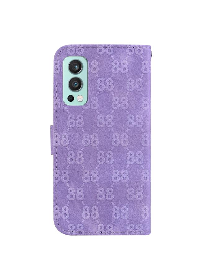 S-TOP Case For OnePlus Nord 2 5G Double 8-shaped Embossed Leather Phone Case - Image 3