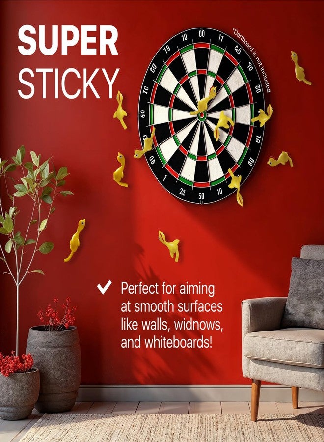 إكس-بروتيكتور مقلاع دجاج مطاطي من إكس-بروتكتور - عبوة من 12 قطعة - مقلاع للأصابع - ألعاب مقلاع دجاج أصفر للأطفال - حشوات بيناتا مضحكة للكبار - سلايم فاخر للأصابع! - Image 2