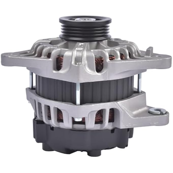 TEKKOAUTO Alternator Replacement for Hyundai Accent 2010-2011 Kia Rio Rio5 2010-2012 L4 1.6L 90A 12V CW 4-Groove 3730026100 3730023700 - Image 4