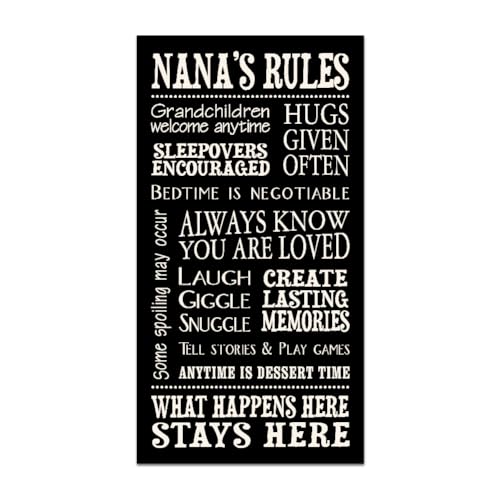 My Word! My Word Nanas Rules Decorative Sign 