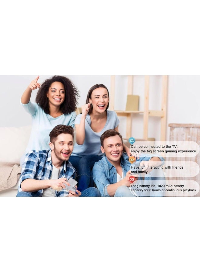 ECVV 520 in 1 Classic Games 2player Controller Gamepad|ORIGINAL|,TV output supported,Review Childhood Memories,High definition color screen,Rechargeable 1020mAh battery Capacity 6-7 hours - Image 5