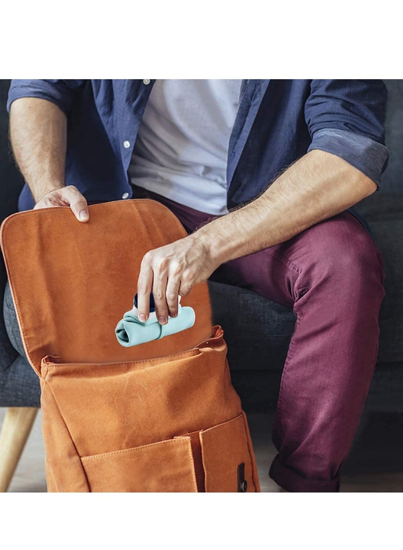 SOLARAE Collapsible Water Bottle Foldable Water Bottle BPA Free for Travel Sports Bottles with Triple Leak Proof Lightweight 20oz (Blue) - Image 4