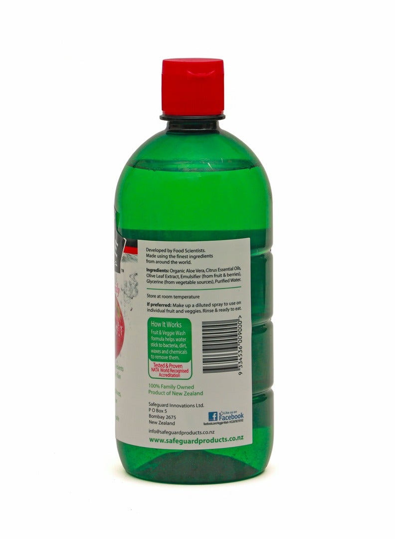 Safeguard Fruit & Veggie Wash 100% Natural and Organic - 750ml Concentrate - Image 3
