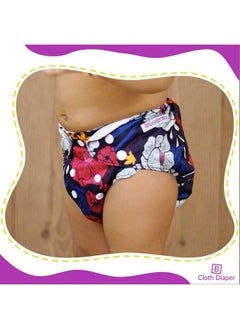 BEMBIKA Floral Polyester Adjustable Sizes With 5 Layer Bamboo Charcoal Insert Washable Reusable Cloth Diaper  - Image 4