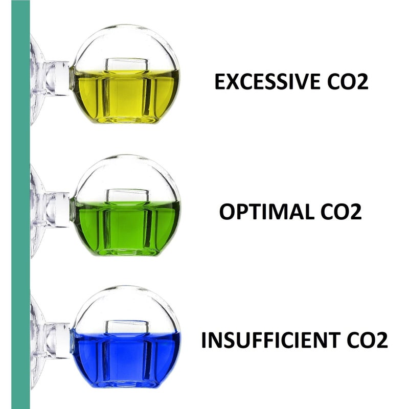 JARDLI Glass CO2 Drop Checker â€“ CO2 Monitor Kit for Aquarium Planted Tank CO2 System (Drop Checker with Solution) - Image 4