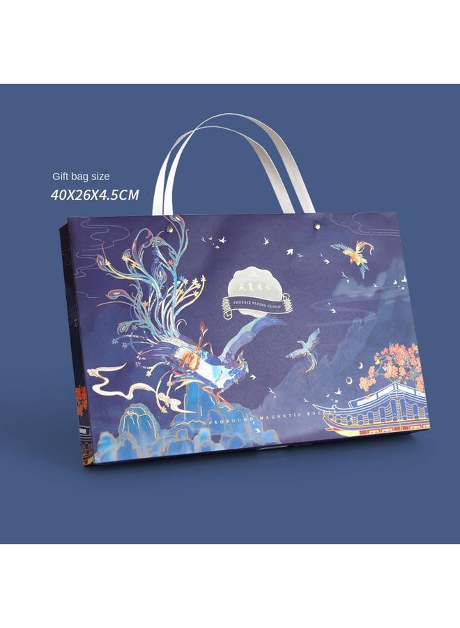 Bluejw Hand Account Book Suit Girl's Heart Cute Korean Ins Internet Red Hand Account Book Journal Tool Material Full Set Gift Box - Image 1