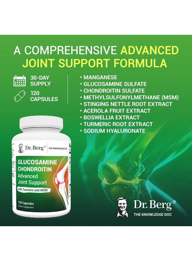 Dr. Berg Nutritionals Dr. Berg Glucosamine Chondroitin MSM Turmeric & Boswellia - Advanced Joint Support Supplement with 1500 mg Glucosamine Sulfate - Includes 120 Capsules - Image 5
