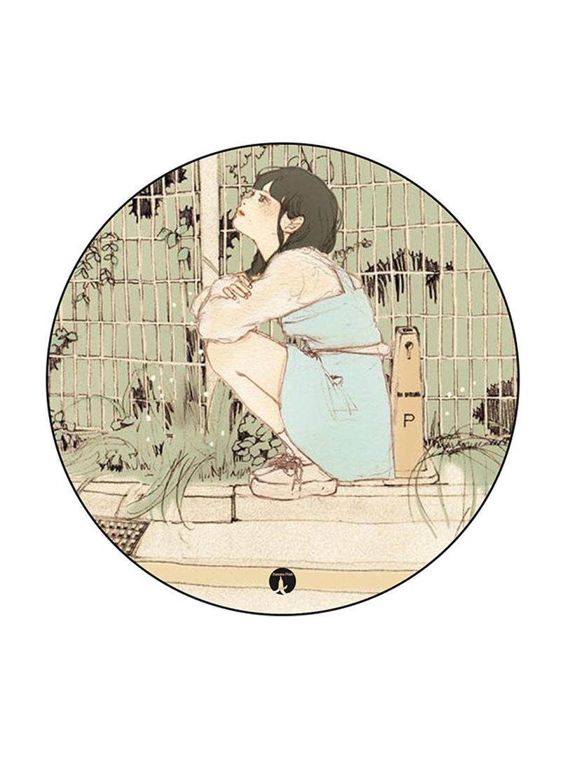 RKN شارة دائرية مطبوعة للبنات متعددة الألوان - Image 1