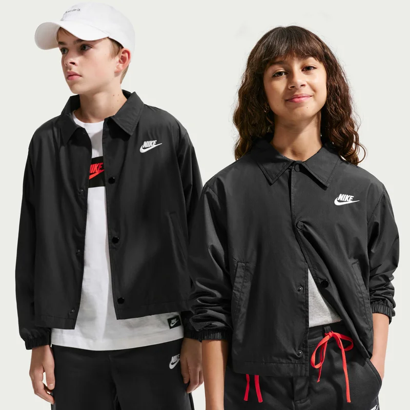 Nike Black Kids' Sportswear Club Repel Coaches' Jacket  | Best Price UAE