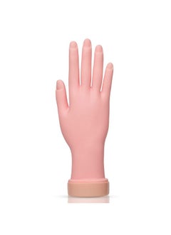 AORAEM Nail Trainning Practice Hand Flexible Soft Plastic Mannequin Hand Nail Art Trainer Manicure Practice Hand Tool  - Image 1