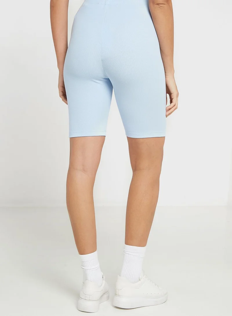 TOMMY JEANS Ribbed Logo Shorts