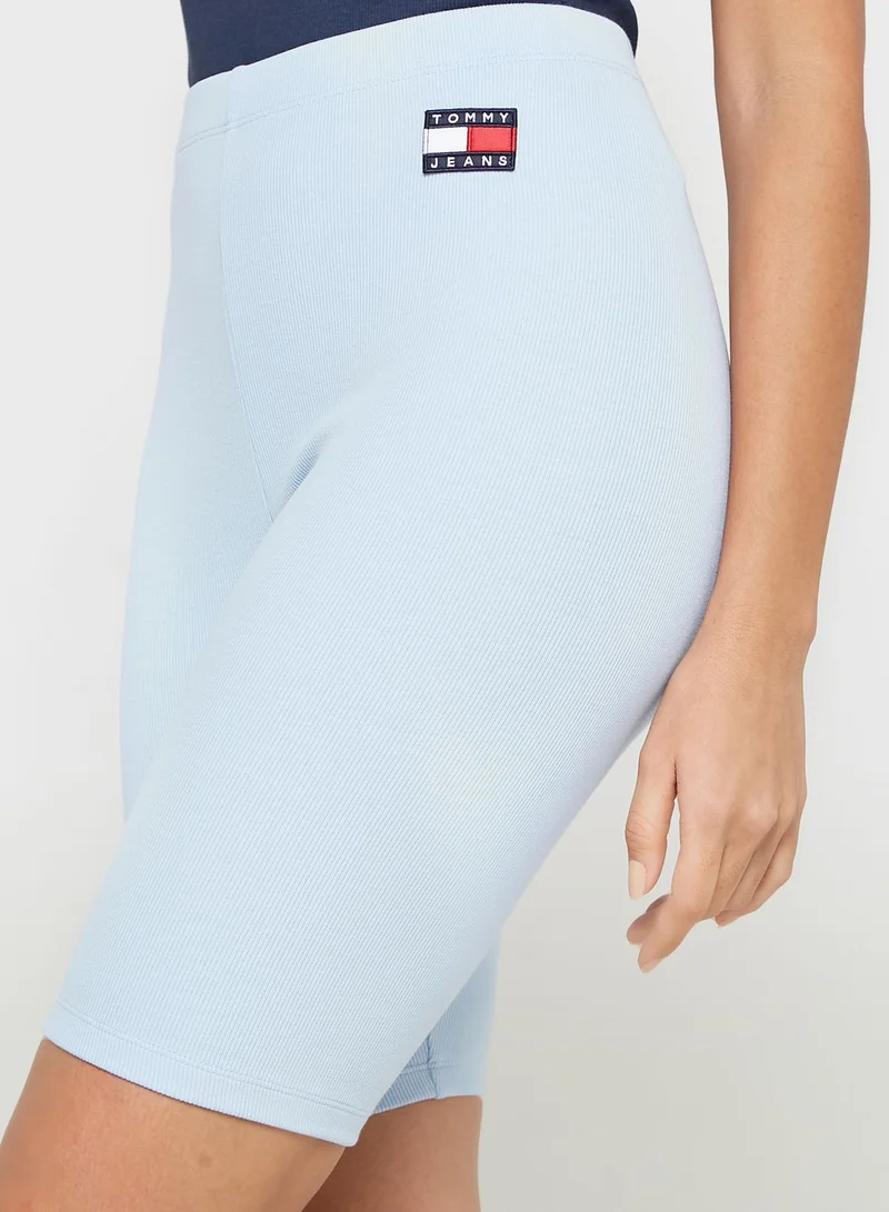 TOMMY JEANS Ribbed Logo Shorts