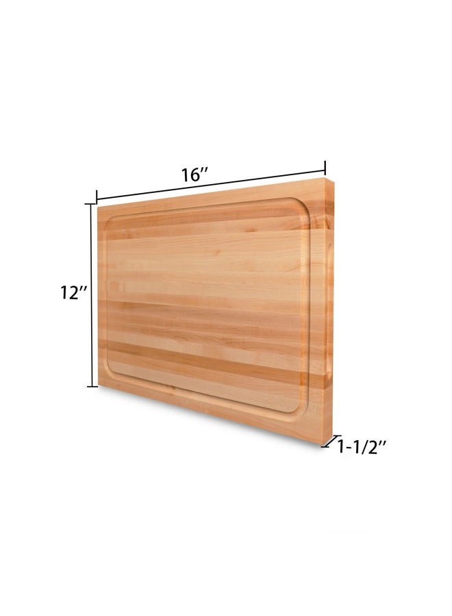 CONSDAN Cutting Board, USA Grown Hardwood, Butcher Block Hard Maple Cutting Board with Invisible Inner Handle, Prefinished with Food-Grade Oil, Suitable for Kitchen Edge Grain - Image 3