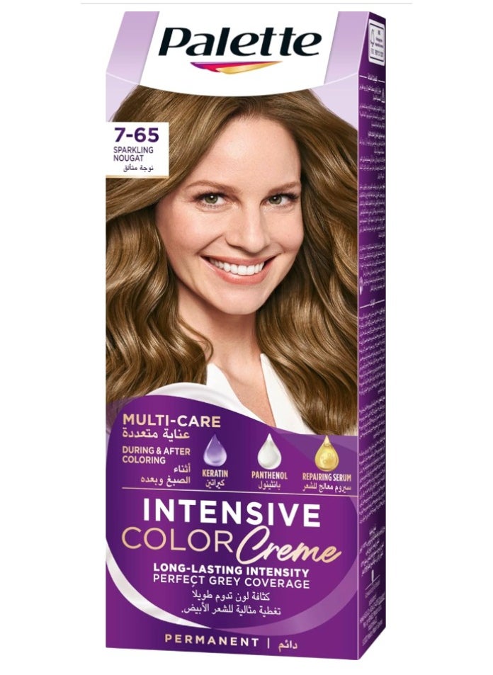 PALETTE ICC Hair Color 7.65 Sparkling Nougat - Permanent Cream - (50ml)