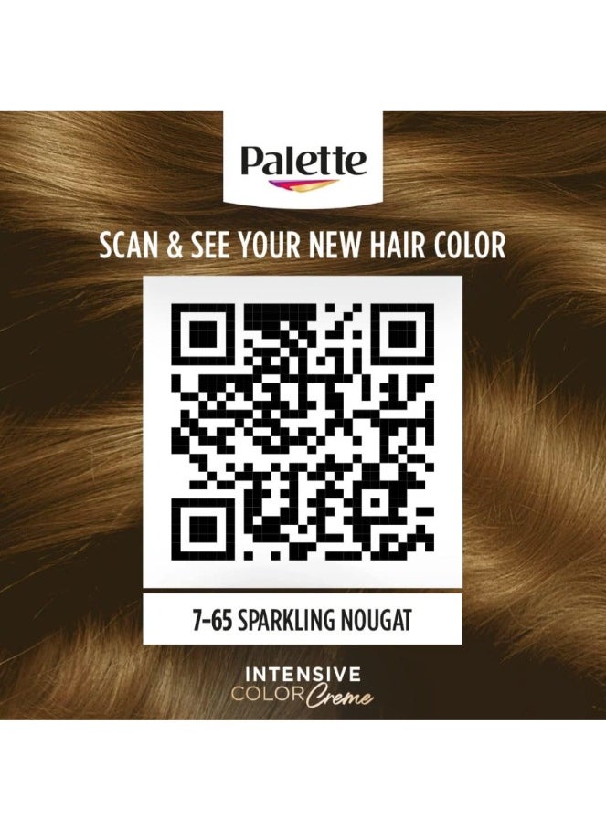 PALETTE ICC Hair Color 7.65 Sparkling Nougat - Permanent Cream - (50ml)