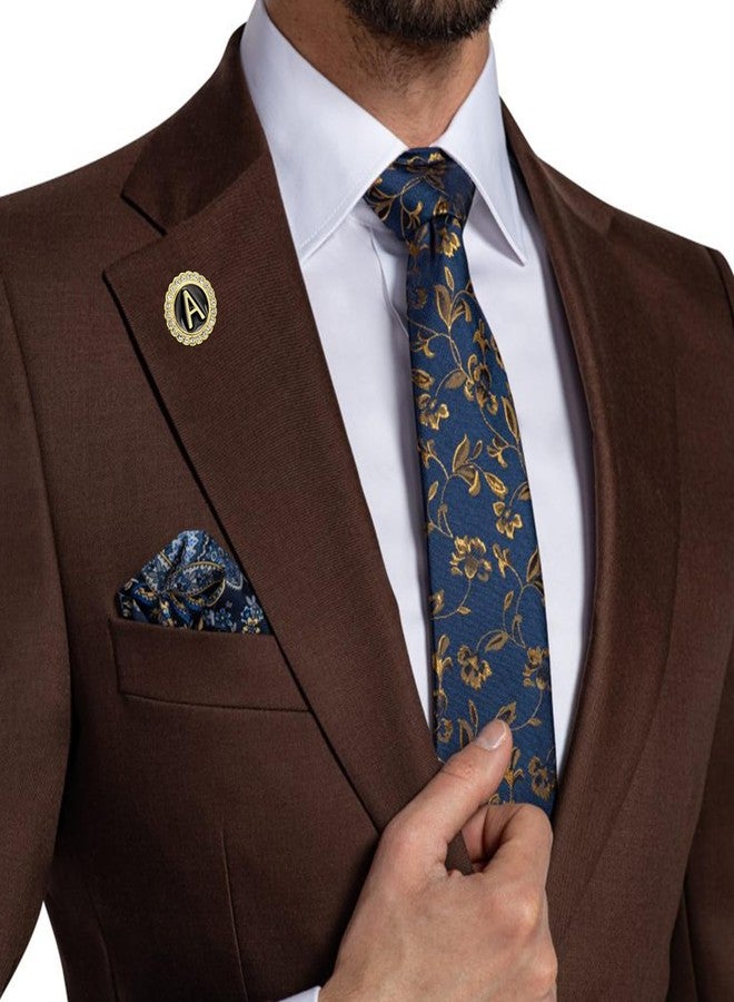 HAWSON Initial A-Z Lapel Pins, Personalized 18K Gold Brooch Pin Tie Tacks for Suits, Neckties, Hats, Men & Women - Image 4