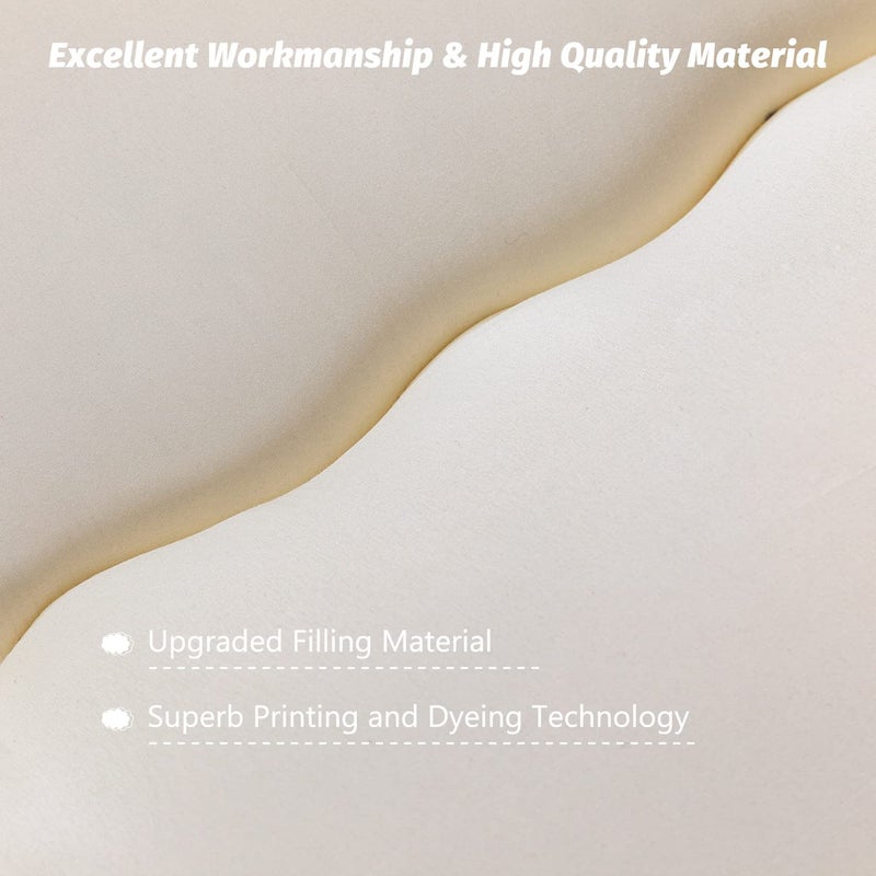 MAXYOYO Japanese Floor Futon Queen Size, Thicken Tatami Mat Sleeping Pad Foldable Roll Up Mattress Trifold Pad Guest Bed, Off White - Image 4