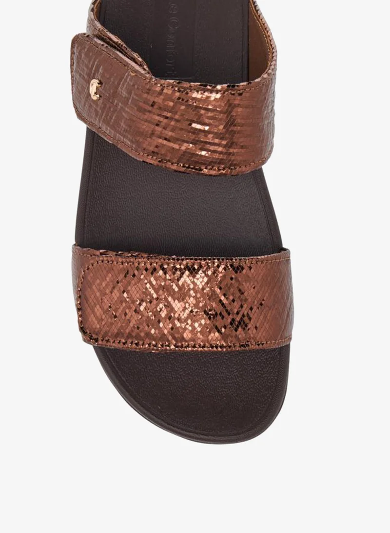 Le Confort Brown Women Hook and Loop Sandals for Women | Best Price UAE