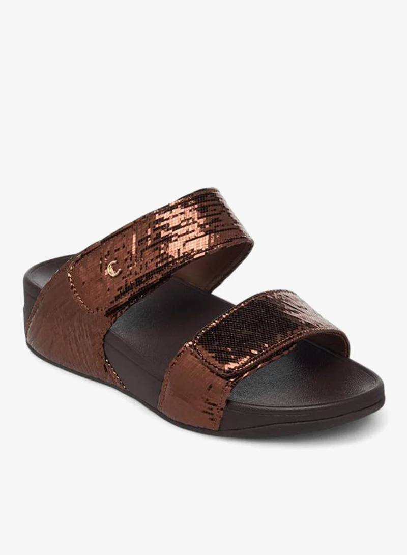 Le Confort Brown Women Hook and Loop Sandals for Women | Best Price UAE