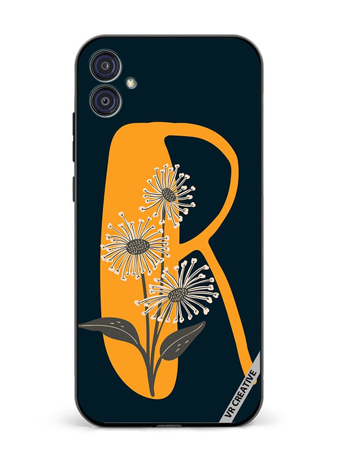 VR CREATIVE Protective Case Cover For Samsung Galaxy M04/F04 Alphabet R Design Multicolour - Image 1