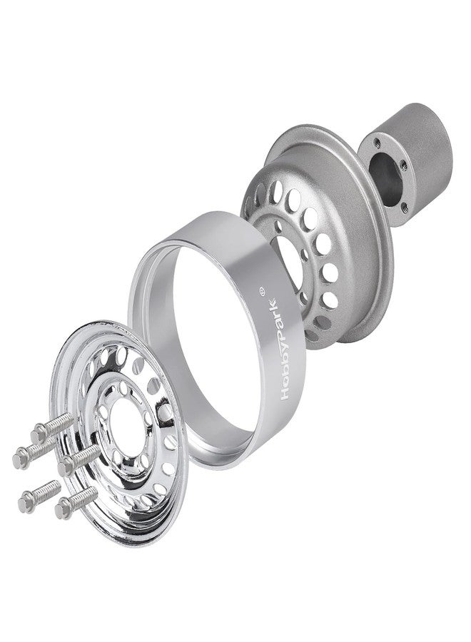 HobbyPark 1.0 Beadlock Wheels Negative Offset Stamped Steel Beadlock 1.0" Wheels 1.0 Beadlocks with Wheel Nut Wrench for 1/18 1/24 RC Crawler TRX4M 1/24 SCX24 FCX24 Upgrades Parts - Image 5