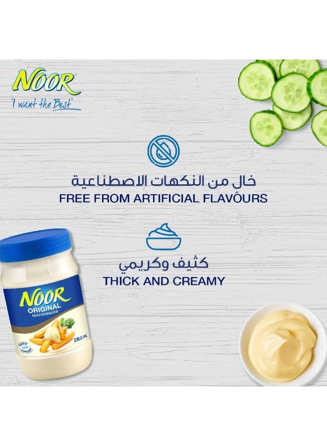 Noor Original Mayonnaise Thick and Creamy- 236.5ml - Image 3