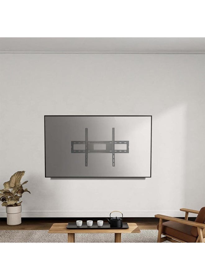 Prime Star PM 106FW Fixed TV Wall Mount Bracket for 55–120 inch LED/LCD/OLED/Curved TVs, Heavy-Duty Slim Low Profile, Matte Black, Supports Up to 100kg, Max VESA 800x600mm - Image 2