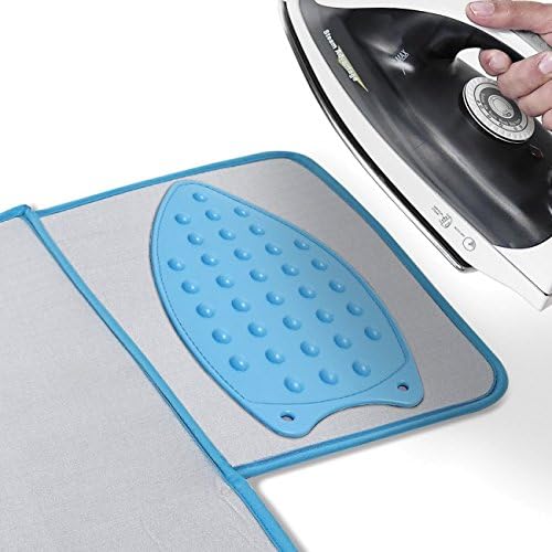Inditradition Silicone Iron Mat Pad High Heat Resistant Iron Insulation Pad 27x14 cm Blue - Image 5