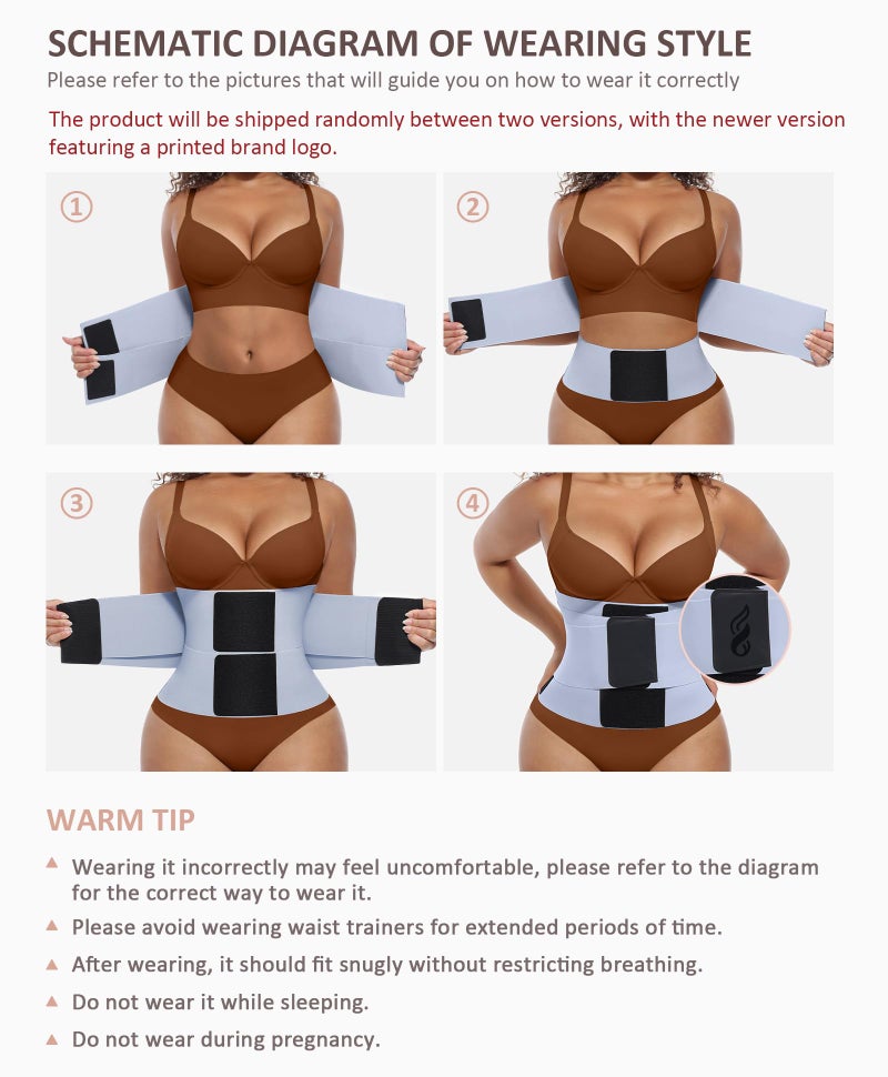 FeelinGirl Workout Waist Trainer Underbust Girdle Corsets Cincher Hourglass Corset Body Shaper for Women Slate Blue L - Image 5