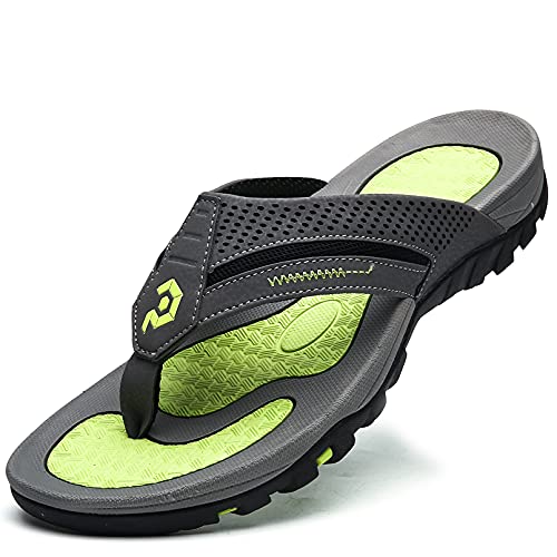 Pulltop Flip Flops for Men, Mens Thong Sandals Waterproof Shower Sandals Summer Outdoor Slippers Non Slip Beach Sandals for Men - Image 1
