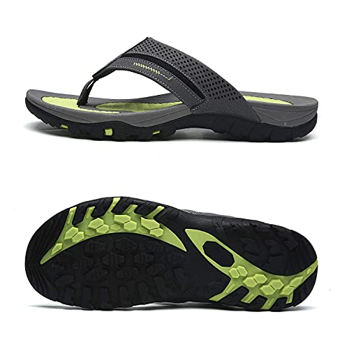 Pulltop Flip Flops for Men, Mens Thong Sandals Waterproof Shower Sandals Summer Outdoor Slippers Non Slip Beach Sandals for Men - Image 2